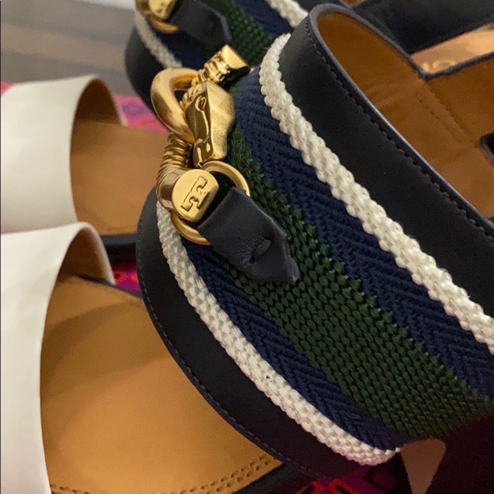 NEW TORY BURCH JESSA 75MM Block Heel Sandals #8.5 - Picture 3 of 12